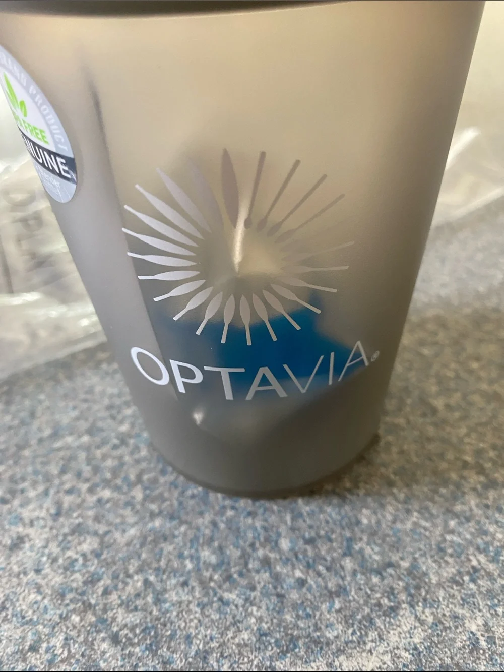 Optavia Blender Shake Bottle Black and Gray Portable For on the Go NEW